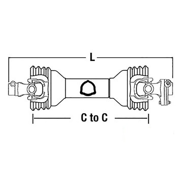 Aftermarket CS84818 PTO Driveline 1 3/8" 6 QD Shear Bolt Clutch For Universal Product N16234 DRF30-0097 - main